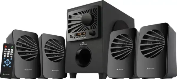 ZEBRONICS Zeb-Sunshine 60 W Bluetooth Home Theatre (Black, 4.1 Channel) - 60W