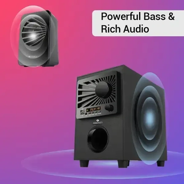 ZEBRONICS Zeb-Sunshine 60 W Bluetooth Home Theatre (Black, 4.1 Channel) - 60W