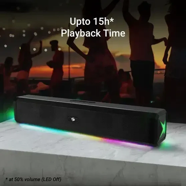 ZEBRONICS Zeb-Vitabar 150 (PSPK 45) 20 W Bluetooth Soundbar (Black, Stereo Channel) - 20W