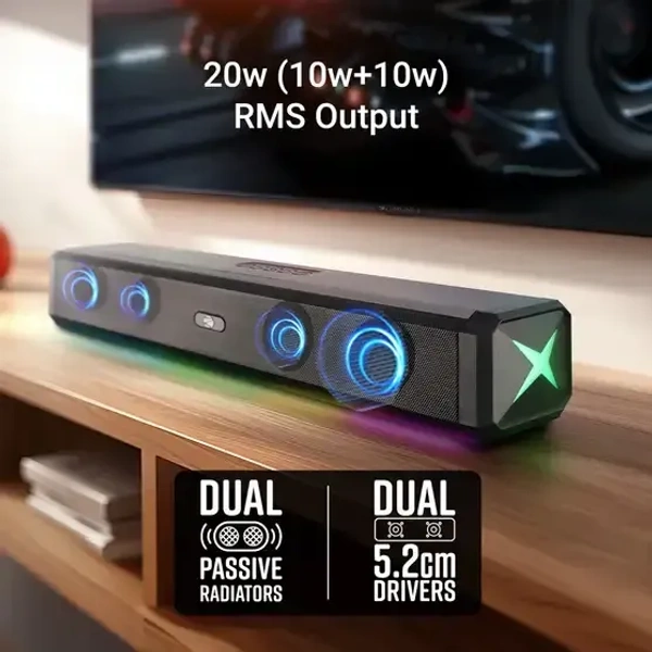 ZEBRONICS Zeb-Vitabar 150 (PSPK 45) 20 W Bluetooth Soundbar (Black, Stereo Channel) - 20W
