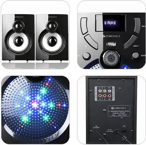 ZEBRONICS ZEB-UDAN 4 BTRUF 60 W Bluetooth Home Theatre (Black, 4.1 Channel) - 60W