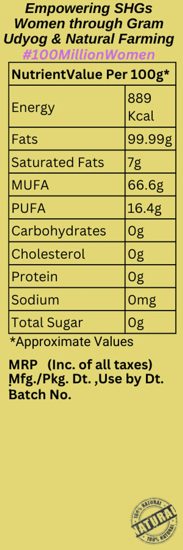 Walnut Oil, Wood-Cold Pressed Extra Virgin 100ML - 100ML