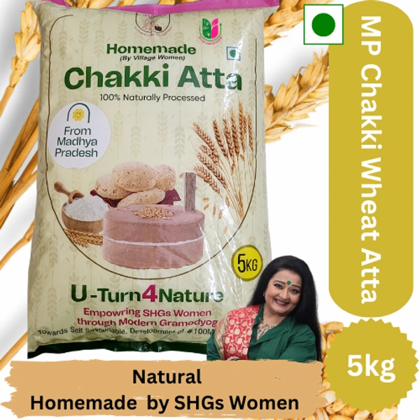 MP Chakki Wheat Atta-Homemade with Fiber - 5kg