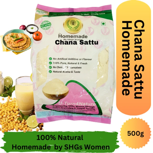 Chana Sattu (Roasted Garm Flour)- Homemade 500g - 500g