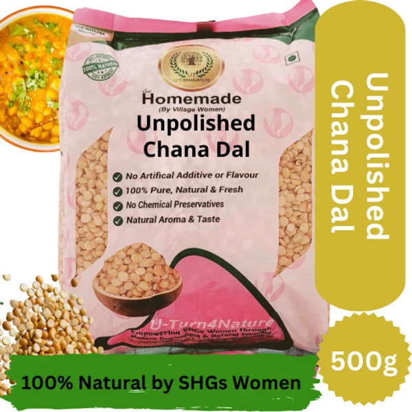 Unpolished Chana Dal (Desi) 500G-1KG - 500g