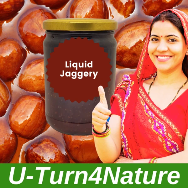 Natural Liquid Jaggery (Rab) – Natural, No Sugar Mixed, 750ml - 750ml