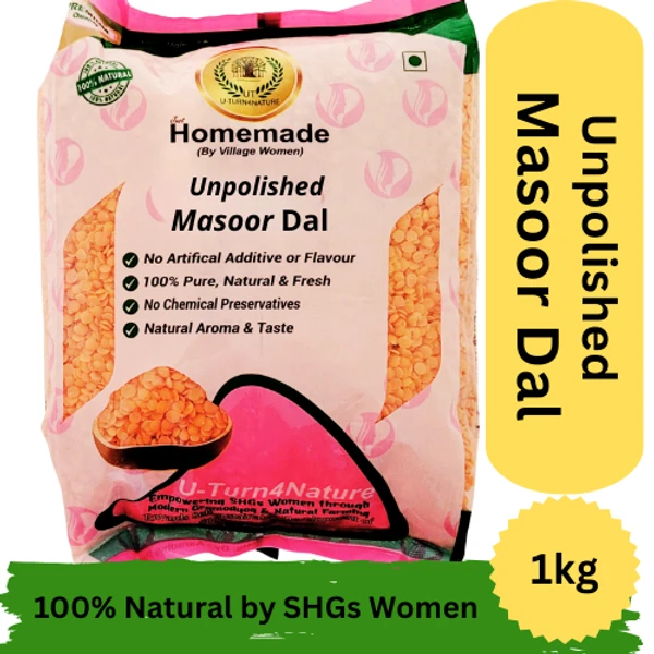 Masoor Dal Unpolished Desi 500g-1kg - 1kg