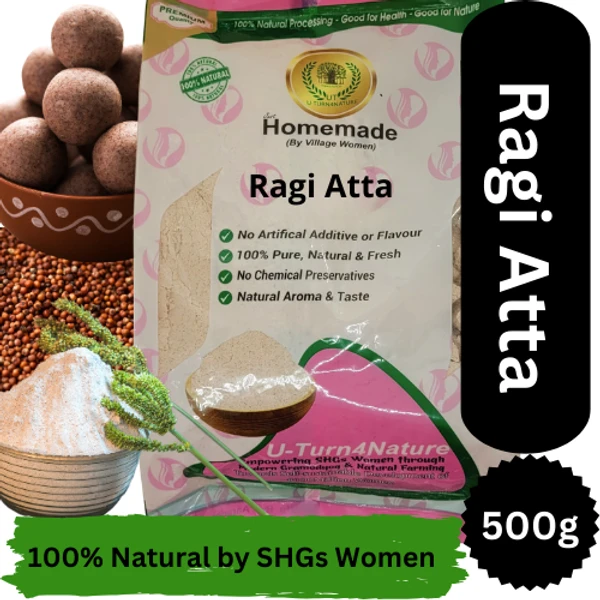 Ragi Flour ( मडुआ आटा) Natural Homemade 500g - 500g