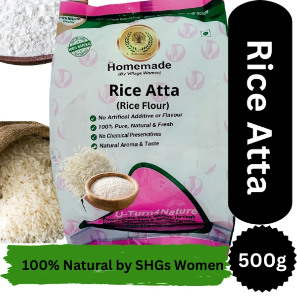 Premium Rice Flour (Chawal Atta)- Homemade 500g - 500g