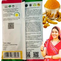 Haldi Powder/ Turmeric Powder, Homemade - (2x100g) @Rs.34
