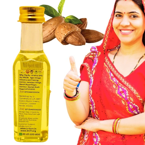 Almond Oil, Wood-Cold Pressed Extra Virgin 100ML - 100ML