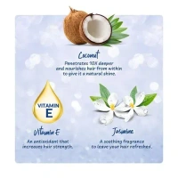 Parachute Advansed Jasmine Coconut Hair Oil With Vitamin E - Non-Sticky, For Healthy Shiny Hair - 300ml
