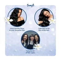 Parachute Advansed Jasmine Coconut Hair Oil With Vitamin E - Non-Sticky, For Healthy Shiny Hair - 300ml