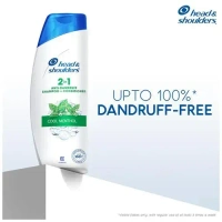 Head & shoulders Cool Menthol Anti-Dandruff Shampoo - Cools & Energizes Scalp, Upto 100% Dandruff Free - 180ml