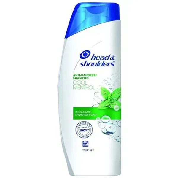 Head & shoulders Cool Menthol Anti-Dandruff Shampoo - Cools & Energizes Scalp, Upto 100% Dandruff Free - 180ml