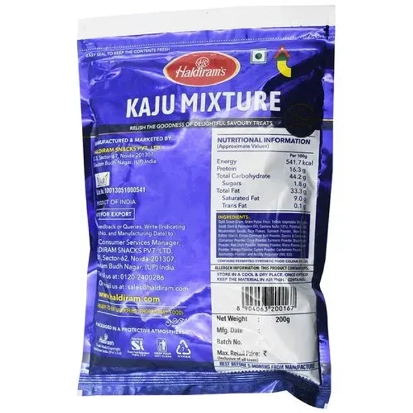 Haldiram's Kaju Mixture  Namkeen - 200g Pouch 