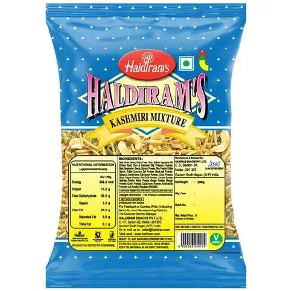 Haldiram's Kashmiri Mixture  Namkeen - 200g Pouch 