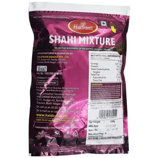 Haldiram's  Shahi Mixture Namkeen - 200g Pouch 
