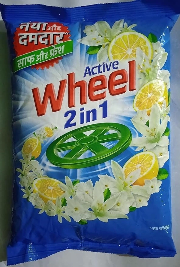 Wheel Active 2 in 1 Detergent Powder - Clean And Fresh - 1kg