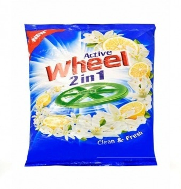 Wheel Active 2 in 1 Detergent Powder - Clean And Fresh - 500gm