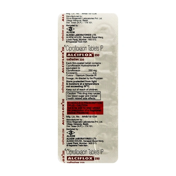 Alciflox 250mg Tablet