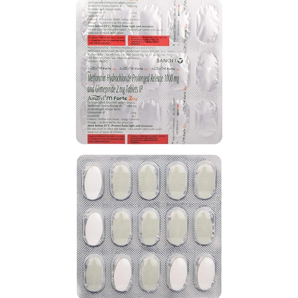 Amaryl M Forte 2mg Tablet