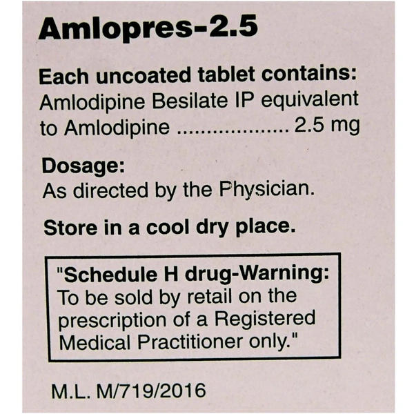 Amlopres 2.5 Tablet