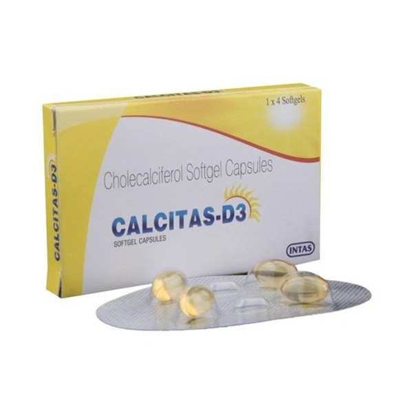 Calcitas D3 Soft Gelatin Capsule