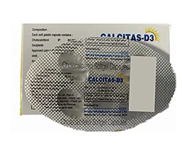 Calcitas D3 Soft Gelatin Capsule