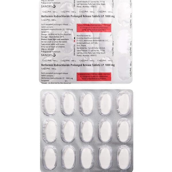 Cetapin XR 1000mg Tablet