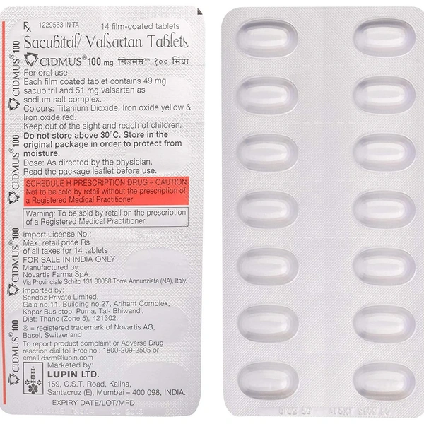 CIDMUS 100mg Tablet