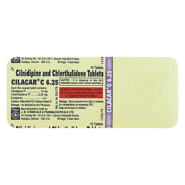 Cilacar C 6.25  Tablet