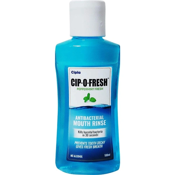 Cipla Peppermint Fresh Cip-O-Fresh Antibacterial Mouth Rinse