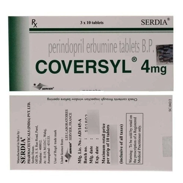 Coversyl 4mg Tablet