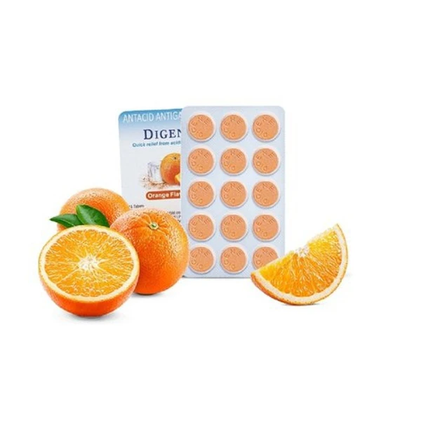 Digene Acidity & Gas Relief Tablet Orange