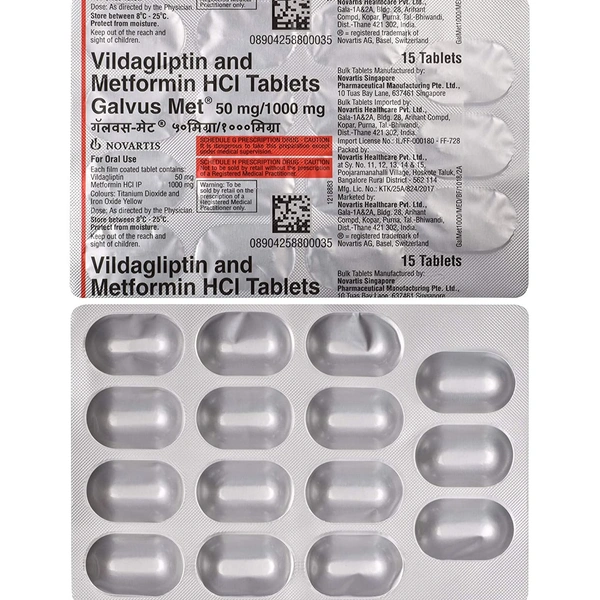 Galvus Met 50mg/1000mg Tablet