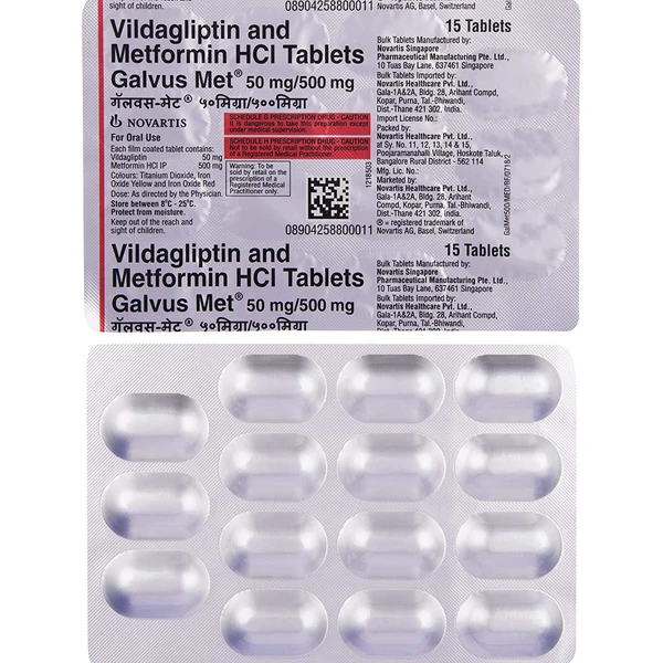 Galvus Met 50mg/500mg Tablet