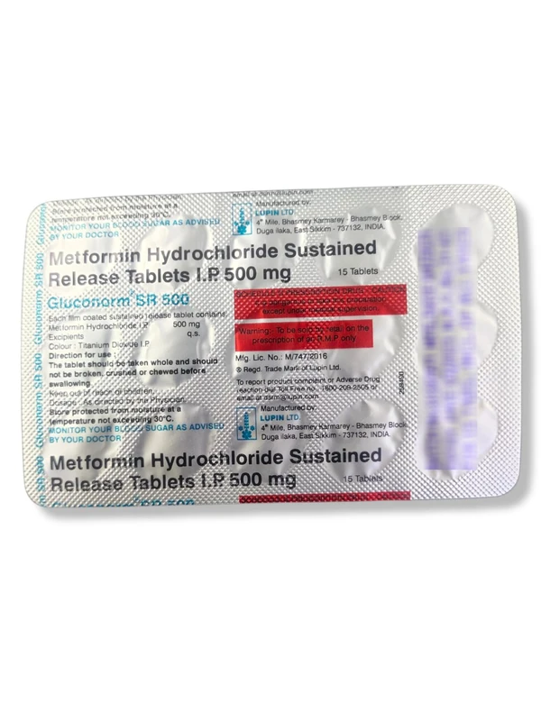 Gluconorm SR 500mg Tablet