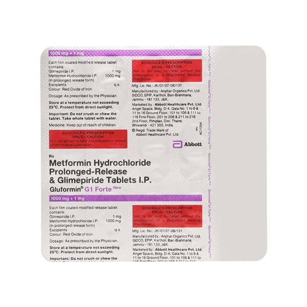 Gluformin G 1 Forte New Tablet