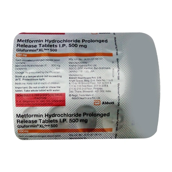 Gluformin XL 500 Tablet