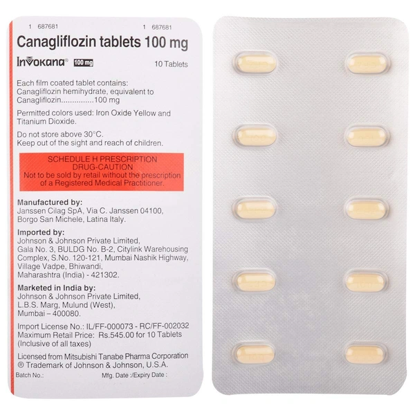 Invokana 100mg Tablet