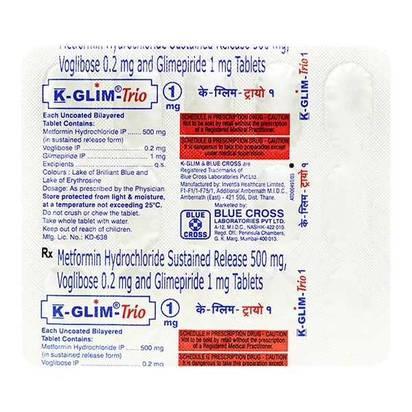 K-Glim-Trio 1mg Tablet