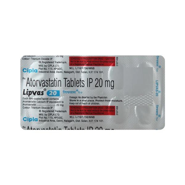 Lipvas 20 Tablet