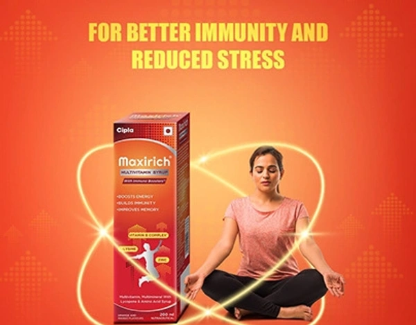 Maxirich Multivitamin Syrup Orange and Mango