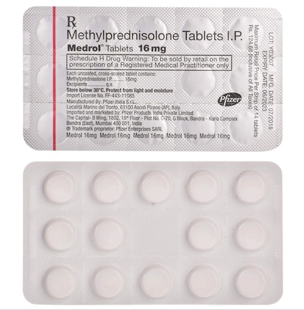 Medrol 16mg Tablet