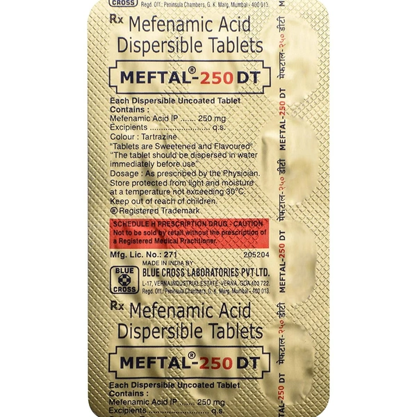 Meftal 250mg Tablet