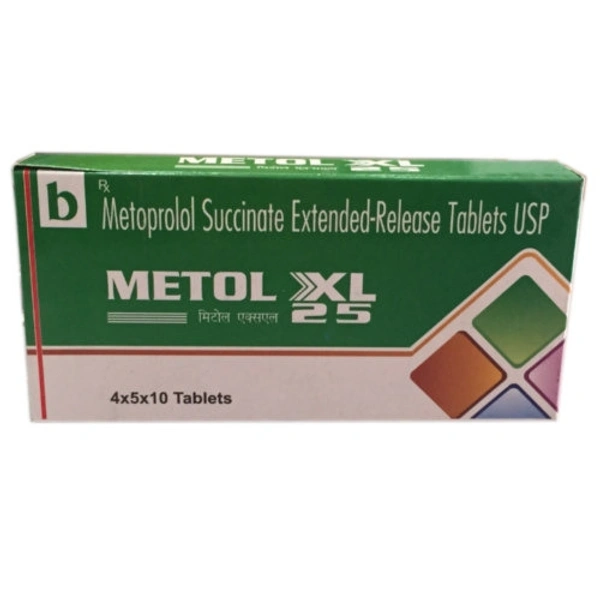 Metol 25mg Tablet XL