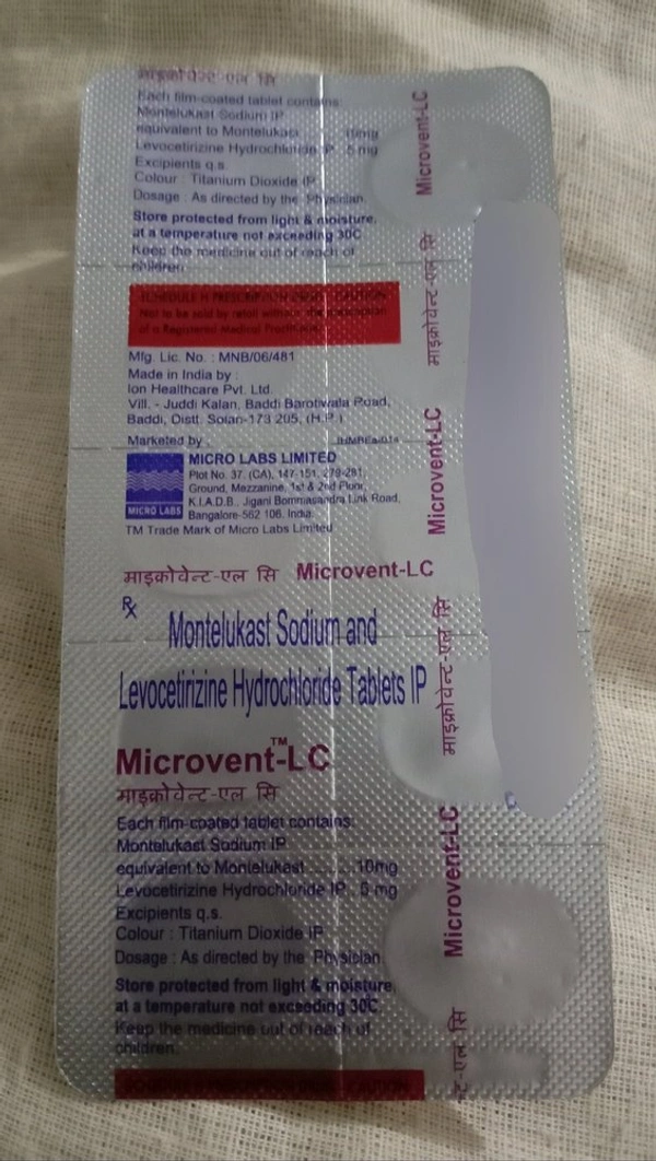 Microvent LC 5mg/10mg Tablet