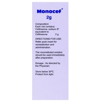 Monocef 2gm Injection
