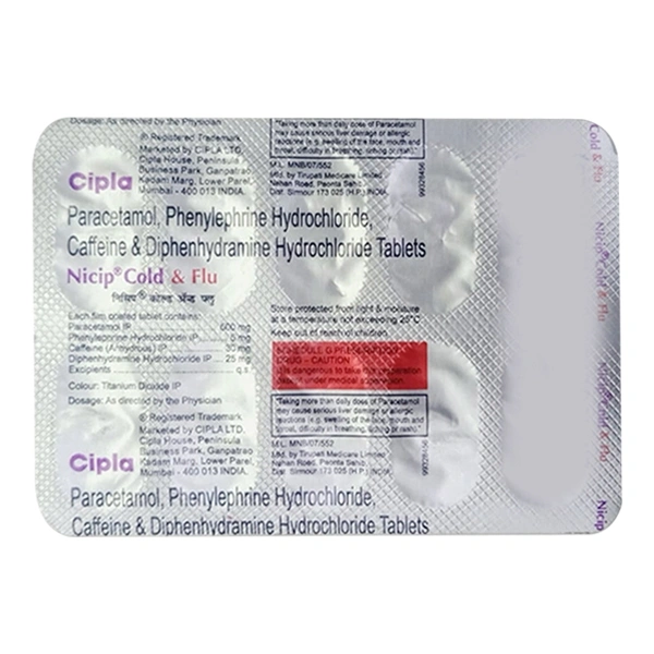 Nicip Cold & Flu Tablet